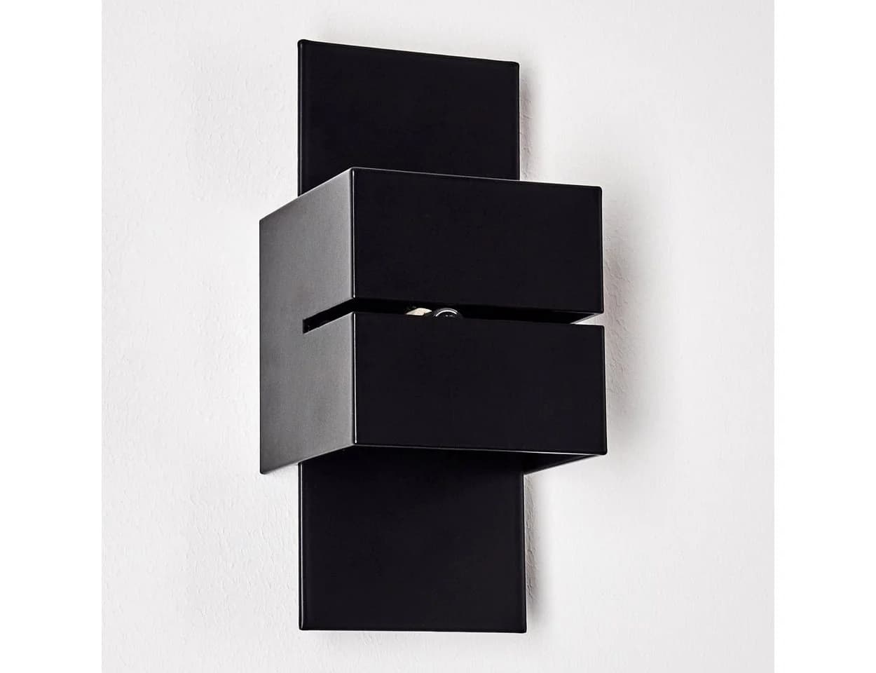 hofstein Wandleuchte Reppia Schwarz Metall G9 - Bild 5