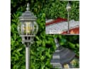hofstein Außen-Stehlampe »Meyen« Schwarz E27 IP44 Aluguss Bild 1