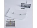 hofstein Wandleuchte Cusighe Glas Metall Chrom Weiß Dimmbar E27 Bild 5