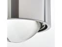 hofstein Wandleuchte »Osacca« Silber Metall-Lampe mit Glas-Schirm Bild 5