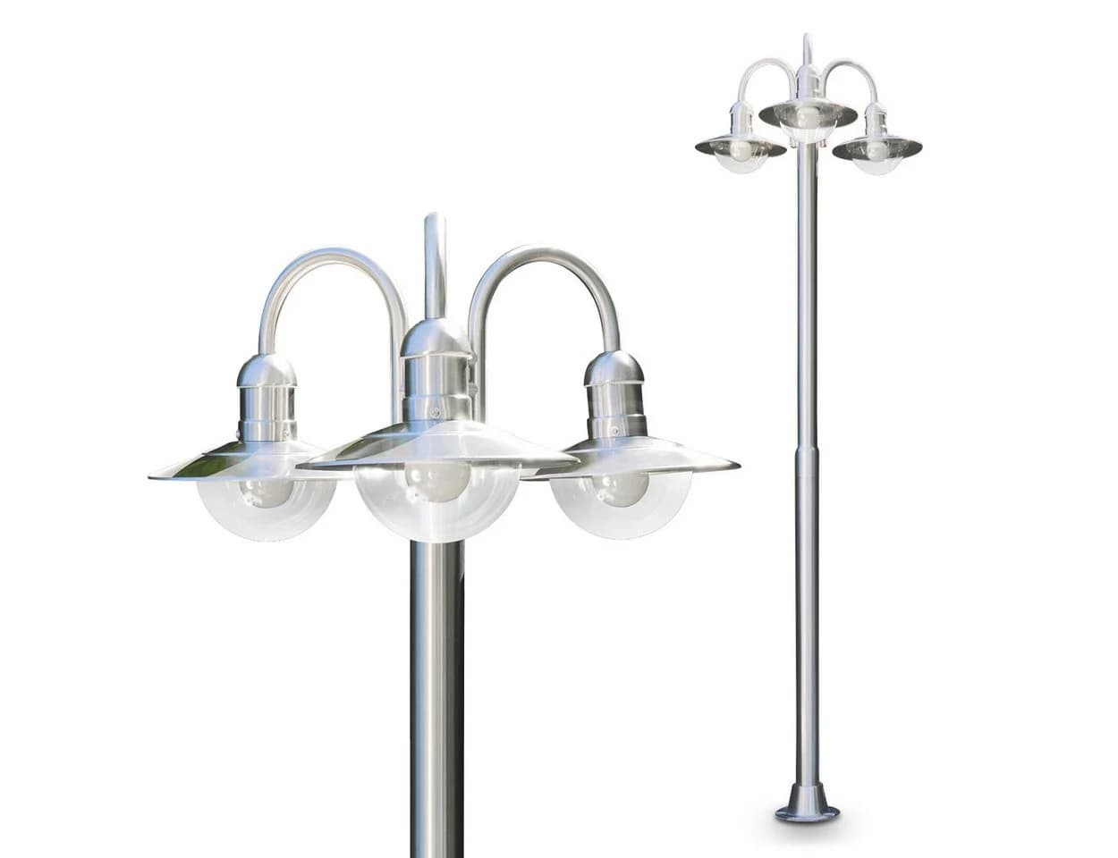 hofstein Außen-Stehlampe Verna Edelstahl 200cm - Bild 2