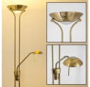 hofstein Stehleuchte Roppa Altmessing Dimmbar LED Bild 1