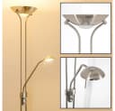 hofstein Stehleuchte Roppa dimmbar Nickel-Matt LED Bild 1