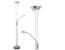 hofstein Stehleuchte Roppa dimmbar Nickel-Matt LED Bild 2