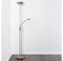 hofstein Stehleuchte Roppa dimmbar Nickel-Matt LED Bild 5