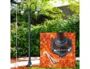 hofstein Außen-Stehlampe Paraolo Schwarz Aluguss E27 Bild 1