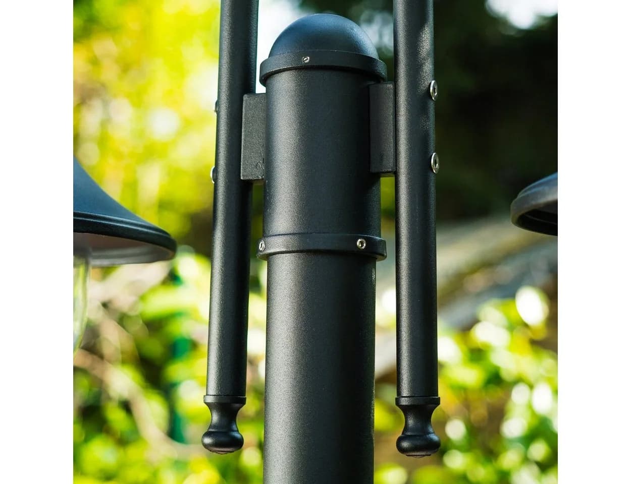 hofstein Außen-Stehlampe Paraolo Schwarz Aluguss E27 - Bild 5
