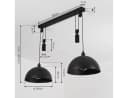 hofstein Pendelleuchte Cretajo Schwarz Industrial Design Hängeleuchte Bild 5