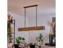 hofstein Pendelleuchte Spezia Schwarz/Natur Holz Metall 4x E27 Bild 3