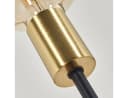 hofstein Stehlampe »Avola« Bodenlampe Metall Schwarz/Messing E27 Fußschalter Bild 4