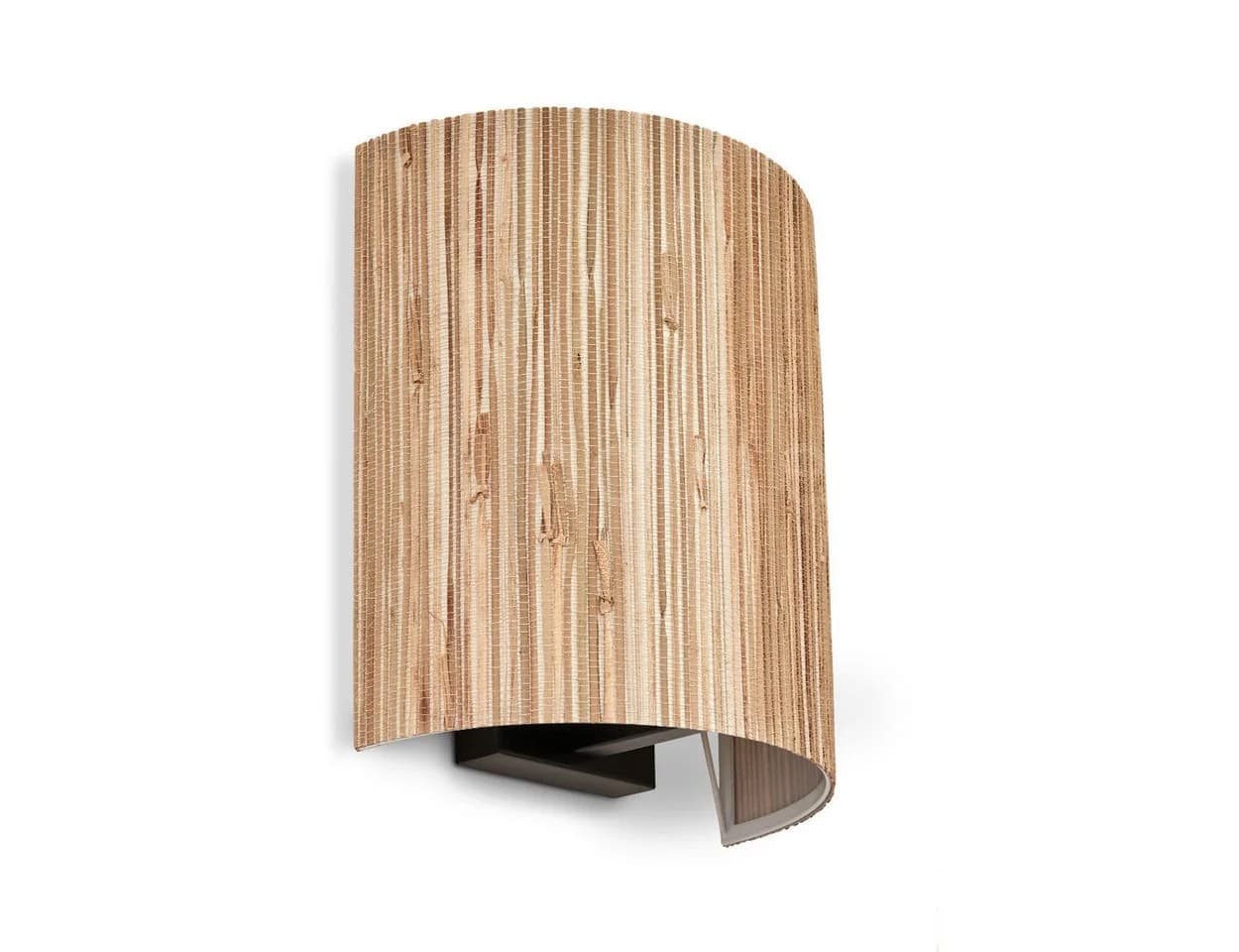 hofstein Wandleuchte Arenabianca Boho Schwarz/Natur E27 - Bild 2