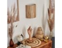 hofstein Wandleuchte Arenabianca Boho Schwarz/Natur E27 Bild 3
