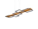 hofstein Pendelleuchte Palermo Dimmbar Holz Metall Schwarz LED Bild 2