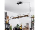 hofstein Pendelleuchte Palermo Dimmbar Holz Metall Schwarz LED Bild 5