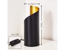 hofstein Tischleuchte Barberino Schwarz/Gold Modern Bild 1