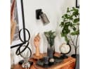hofstein Wandleuchte »Bovo« Moderne Wandlampe Metall/Rauchglas Schwarz Bild 3