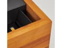 hofstein Wandleuchte Cortignano Holz Metall Natur Schwarz 3000 Kelvin LED Bild 4