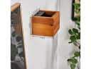 hofstein Wandleuchte Cortignano Holz Metall Natur Schwarz 3000 Kelvin LED Bild 5