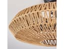hofstein Deckenleuchte Alvi Metall Rattan Schwarz/Natur Modern Bild 4