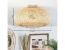 hofstein Deckenleuchte Decollatura Boho Metall/Bambus Gold/Natur Bild 5