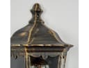 hofstein Außen-Wandleuchte Viano - Metall/Glas Braun-Gold/Klar Bild 3