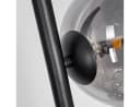 hofstein Stehlampe Garaguso Schwarz Rauchfarben Metall Glas Bild 4