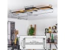 hofstein Deckenleuchte Palermo Dimmbar LED Schwarz/Natur Bild 5