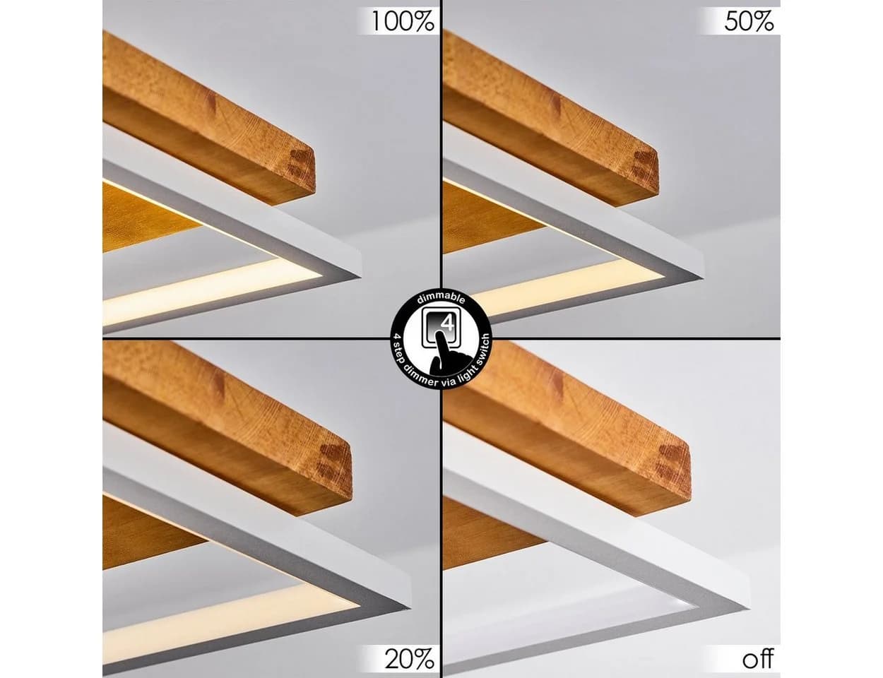 hofstein Pendelleuchte »Palermo« dimmbar LED 42W