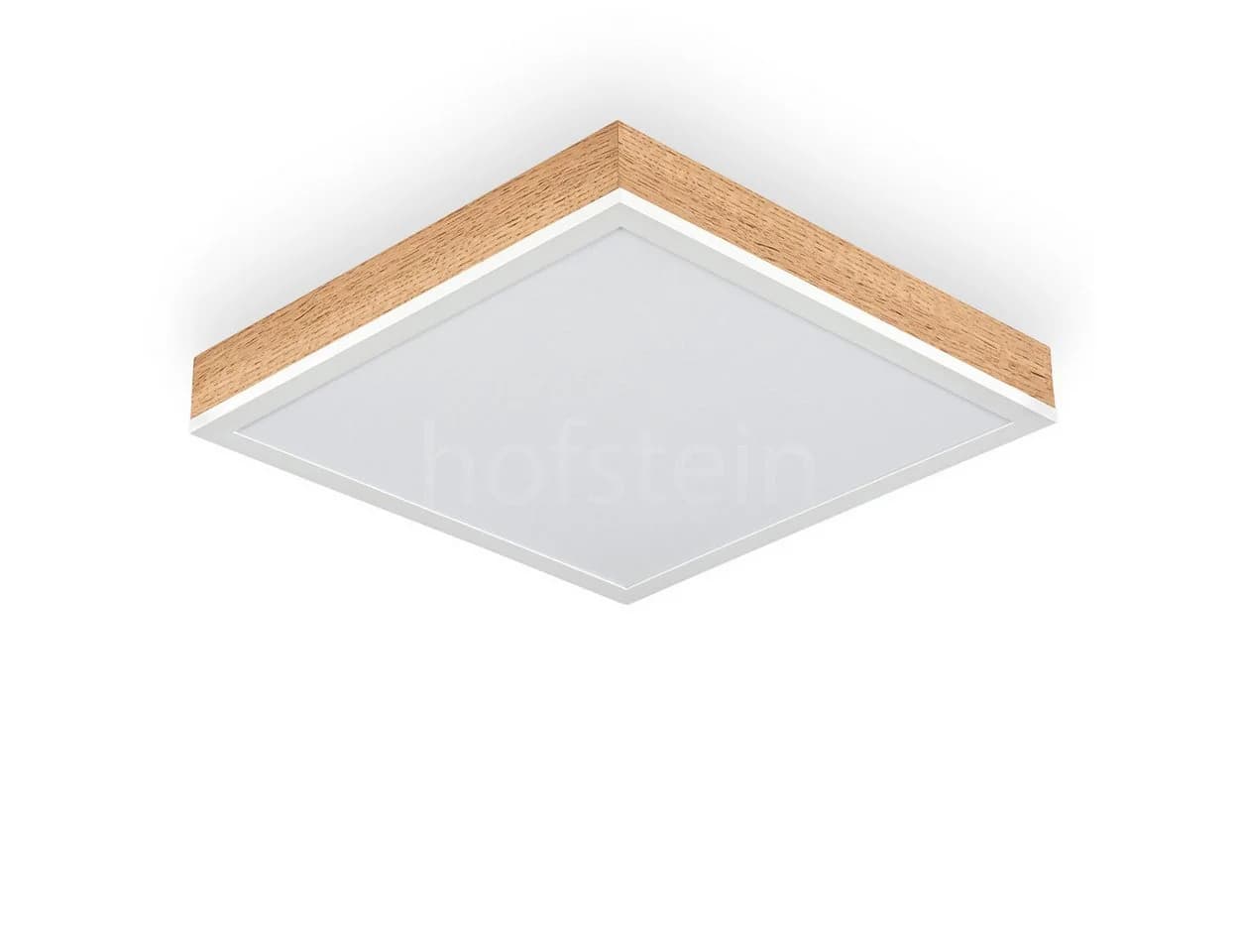 hofstein Deckenleuchte Vacil Modernes Deckenpanel Braun/Weiß 3000K - Bild 2