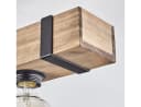 hofstein Deckenleuchte »Bollengo« Schwarz/Natur Holz/Metall 5-flammig Bild 4