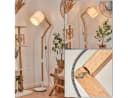 hofstein Stehlampe Weiß Skandinavisch Metall/Stoff/Holz Bild 1