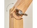 hofstein Stehlampe Weiß Skandinavisch Metall/Stoff/Holz Bild 4