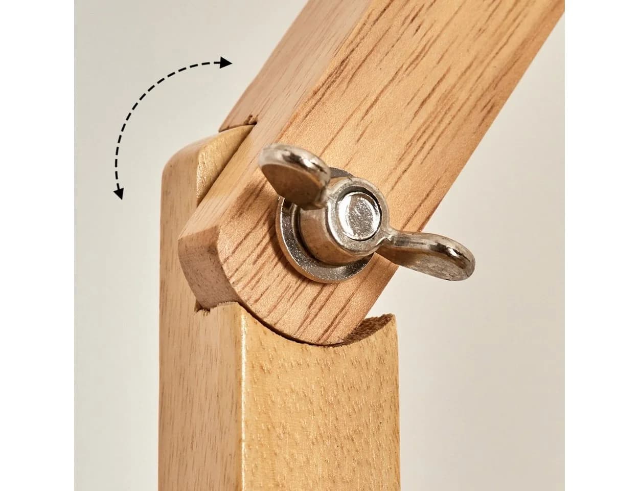 hofstein Stehlampe Weiß Skandinavisch Metall/Stoff/Holz - Bild 4