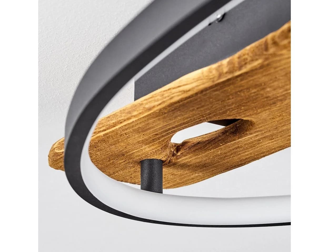 hofstein Deckenleuchte Modern Skandinavisch LED Metall Holz - Bild 3