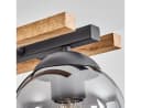 hofstein Pendelleuchte Modern Holz Metall Glas Schwarz Bild 4