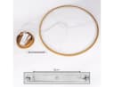 hofstein Pendelleuchte Modern LED Metall/Kunststoff Gold/Weiß Bild 5