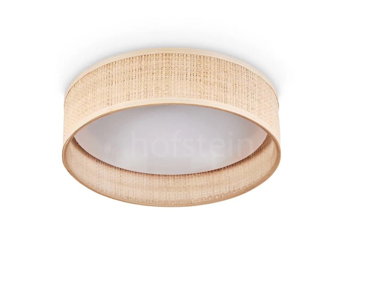 hofstein Deckenleuchte LED dimmbar Weiß/Natur IP44 - Bild 2