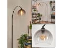 hofstein Stehlampe Schwarz Marmor Metall Glas Modern Bild 1