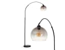 hofstein Stehlampe Schwarz Marmor Metall Glas Modern Bild 2
