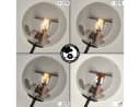 hofstein Stehlampe Schwarz/Rauchfarben Dimmbar 5xG9 Bild 3