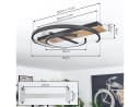 hofstein Deckenleuchte dimmbar Schwarz/Holzoptik LED Bild 4
