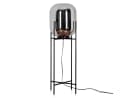 hofstein Stehlampe Modern Schwarz Chrom Metall Glas Bild 2