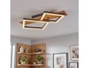hofstein Deckenleuchte Schwarz/Holzoptik LED Modern Bild 2