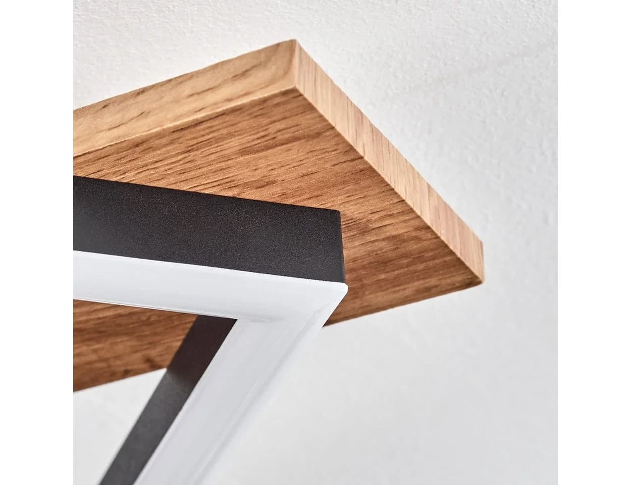 hofstein Deckenleuchte Schwarz/Holzoptik LED Modern - Bild 5