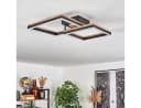 hofstein Deckenleuchte Schwarz/Weiß Holzoptik LED 3000 Kelvin Bild 1