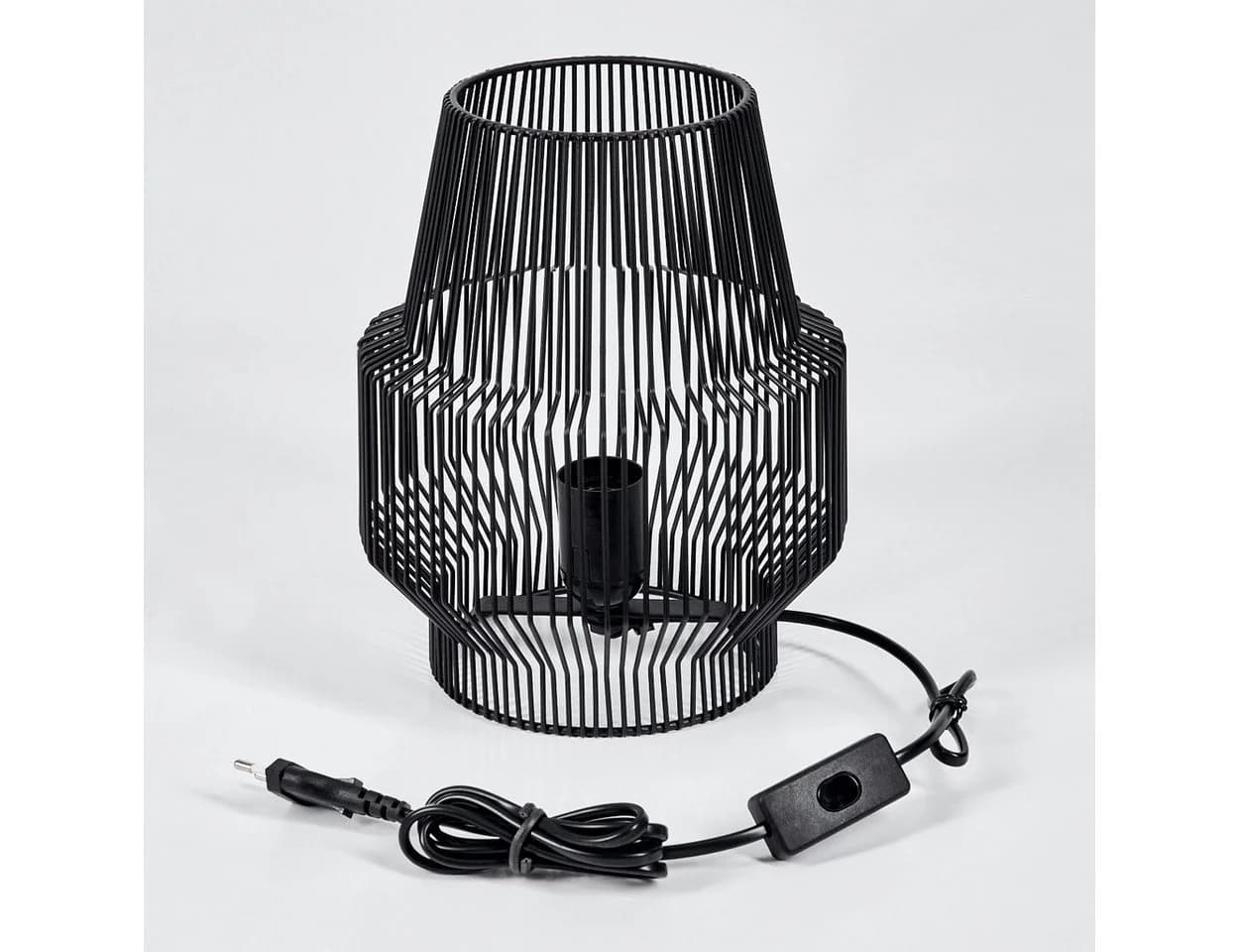 hofstein Tischleuchte Schwarz Metall Industrial Retro - Bild 5