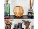hofstein Tischleuchte Boho Metall/Rattan Schwarz/Natur E14 Bild 1