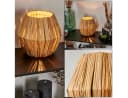 hofstein Tischleuchte Boho Metall/Rattan Schwarz/Natur E14 Bild 2