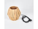 hofstein Tischleuchte Boho Metall/Rattan Schwarz/Natur E14 Bild 5