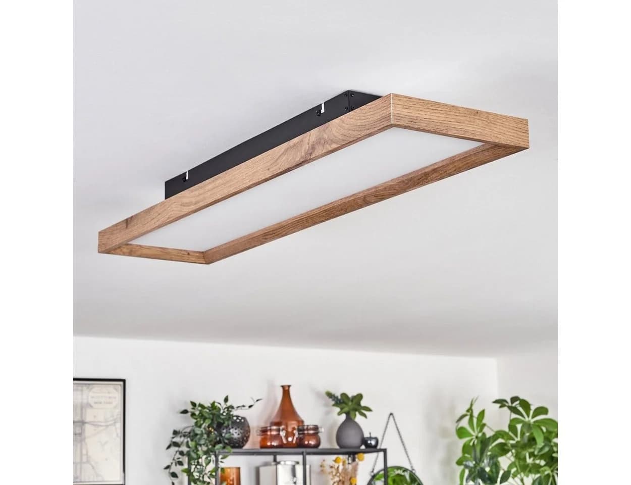 hofstein Deckenleuchte Schwarz/Weiß LED Dimmbar - Bild 5